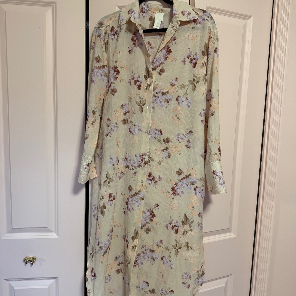 Floral shirtdress